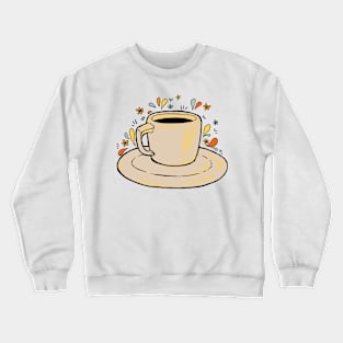 Floral Coffee Cup of Joe Crewneck Sweatshirt